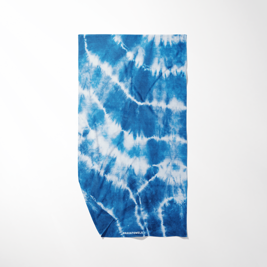 Toalla Microfibra Tie Dye Blue