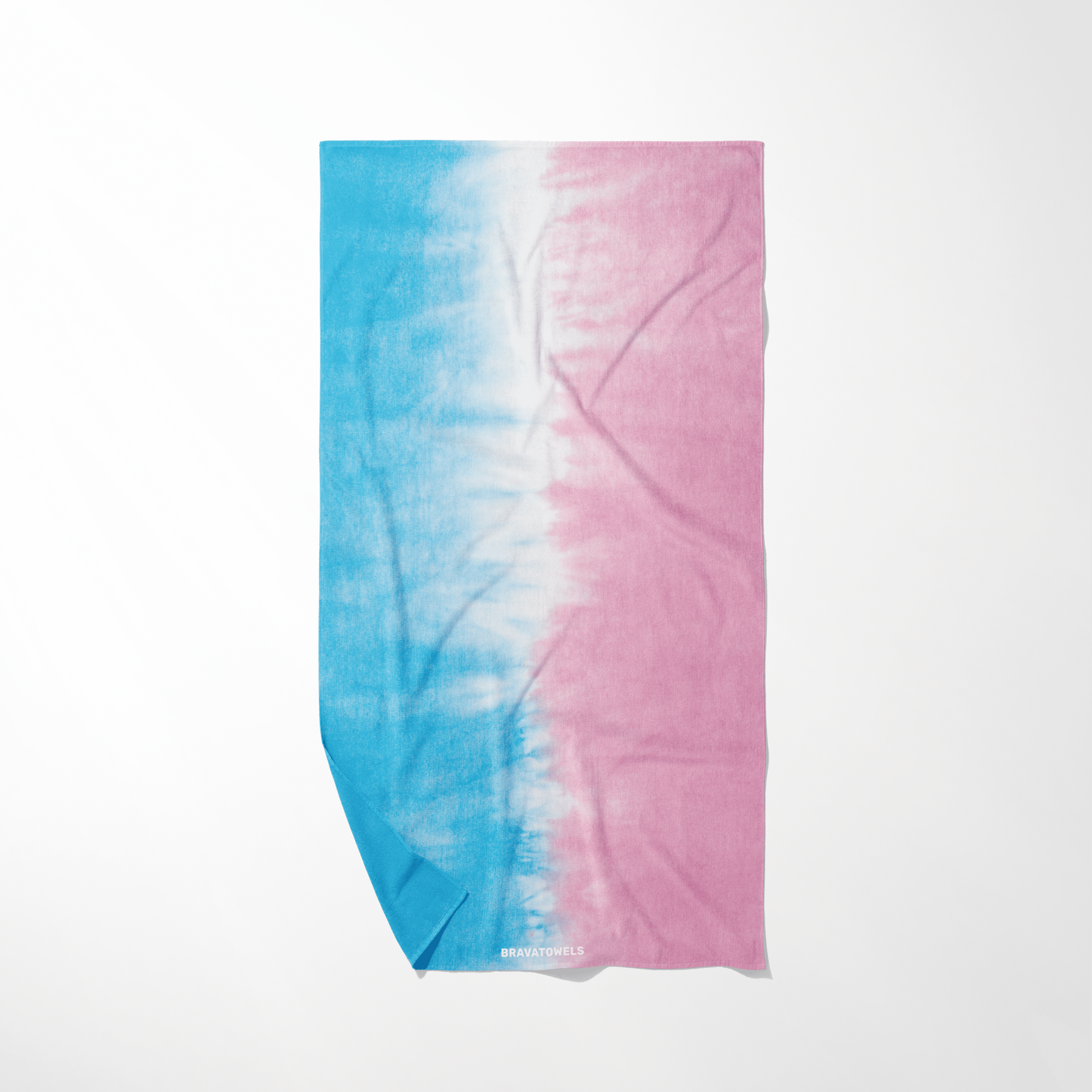 Toalla Microfibra Tie Dye Pink & Blue